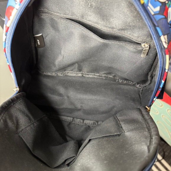 My Hero Academia All Might Chibi Mini Backpack Navy Blue Faux Leather Wing - Picture 8 of 13